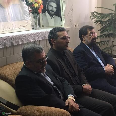 دیدار رضایی با خانواده شهید حمید حاجی نقی