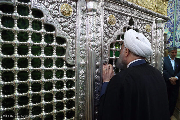 تصاویری از سفر رئیس جمهور به قم