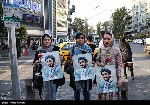 مراسم استقبال از شهید حججی در تهران/عکس