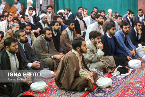 تصاویر مراسم عمامه گذاری در قم