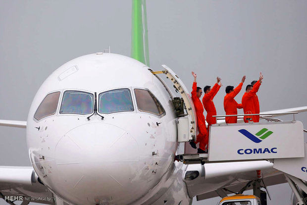 تولید اولین هواپیمای مسافربری چینی‎/تصاویر