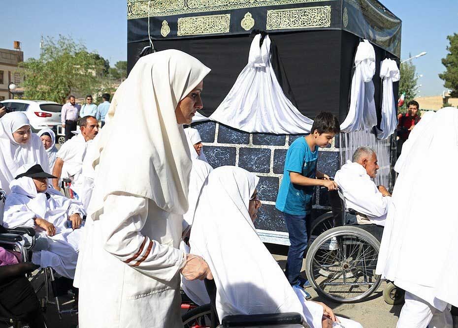 مراسم نمادین حج در کهریزک/تصاویر