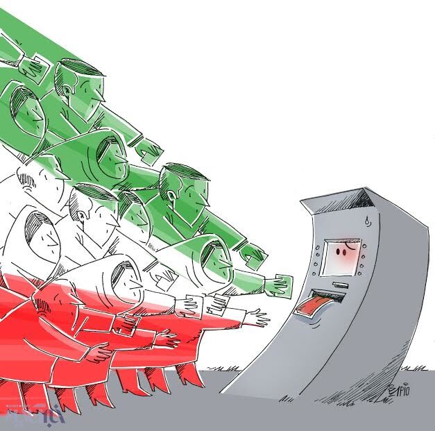 77میلیون ایرانی پای دستگاه!/کاریکاتور