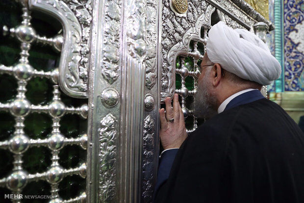 تصاویری از سفر رئیس جمهور به قم