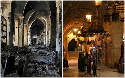 حلب؛ قبل و بعد از جنگ/تصاویر