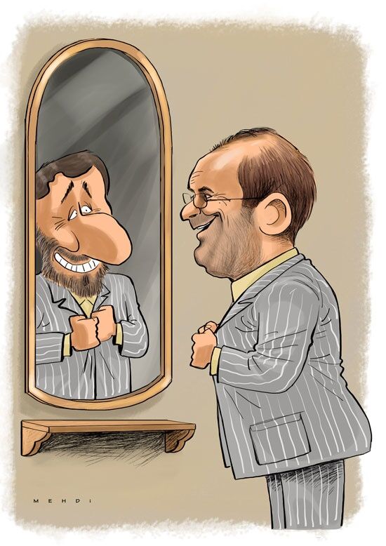 قالیباف،احمدی‌‌‌ نژاد می‌ شود؟/کاریکاتور
