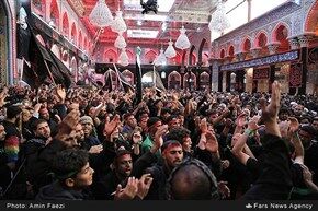 غروب و شب اربعین حسینی در کربلا