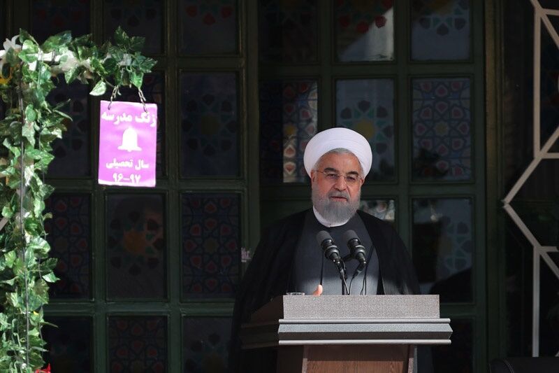 آغازسال تحصیلی باحضور روحانی/تصاویر