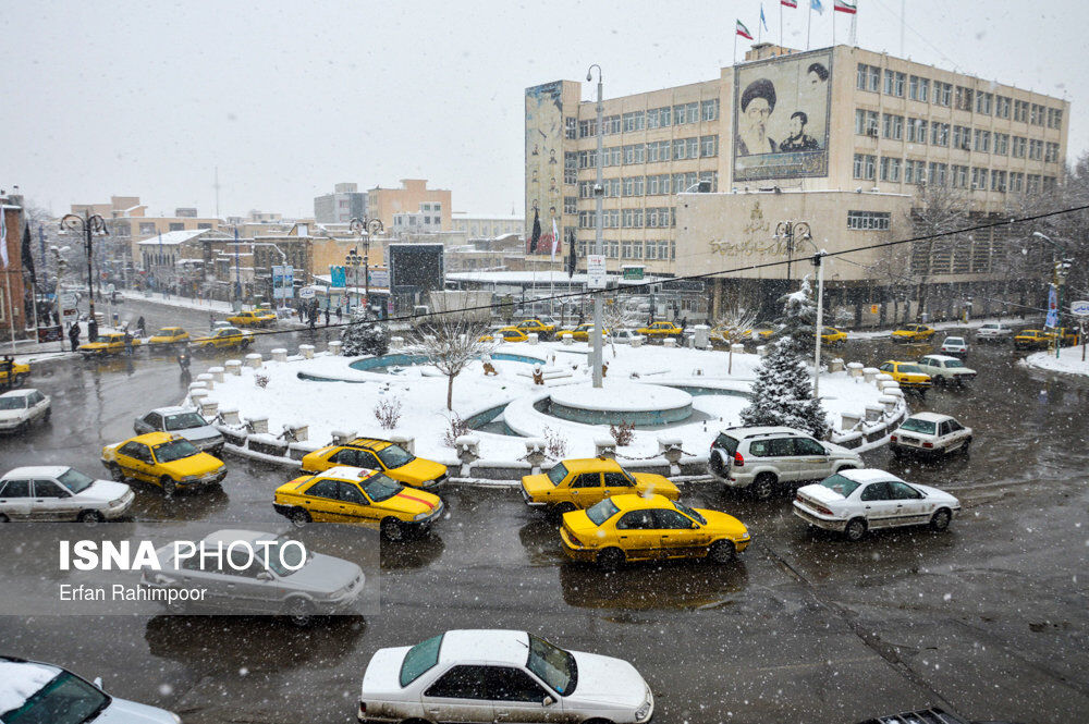 بارش برف در ارومیه