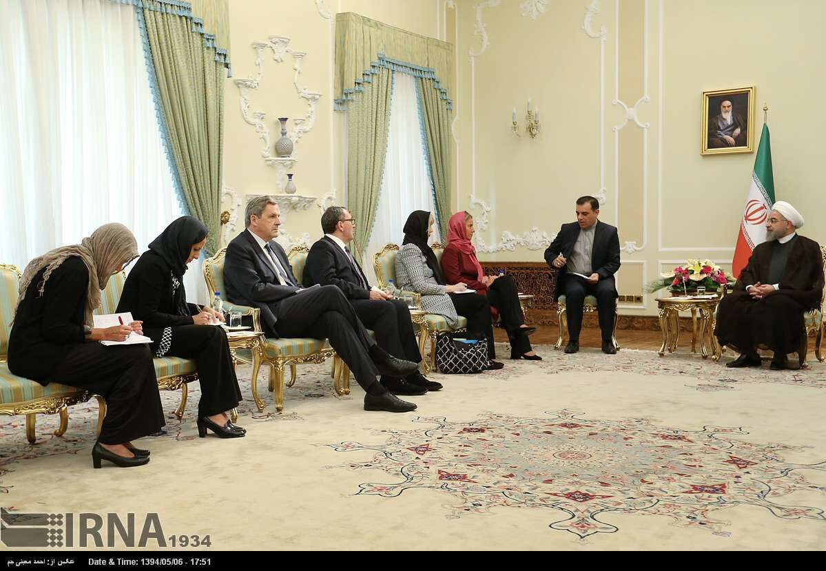 موگرینی و روحانی در قاب تصاویر