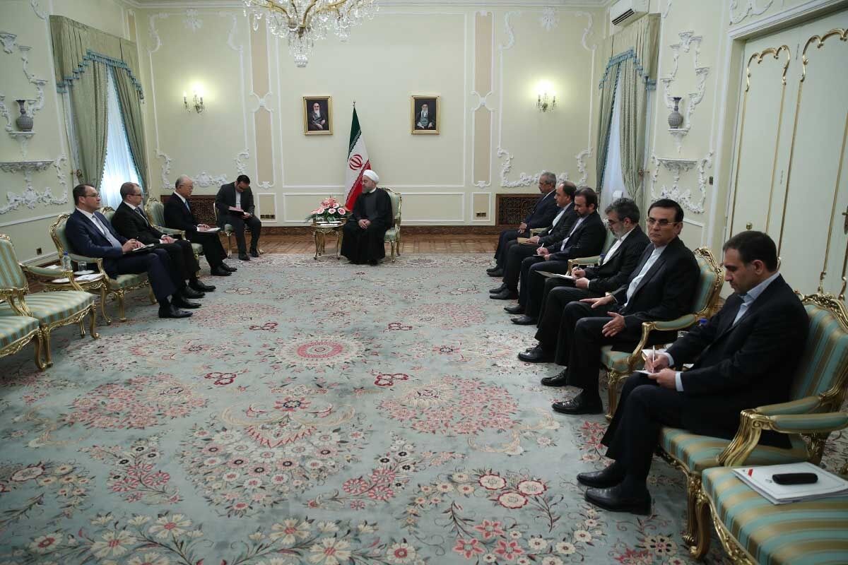 تصاویر دیدار آمانو با روحانی
