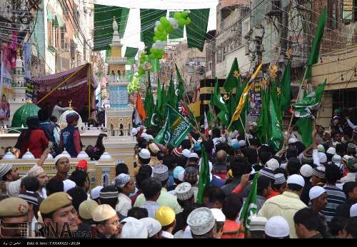 جشن میلاد پیامبر در هندوستان/تصاوویر