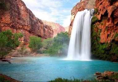 تصاویری از زیباترین آبشار آریزونا