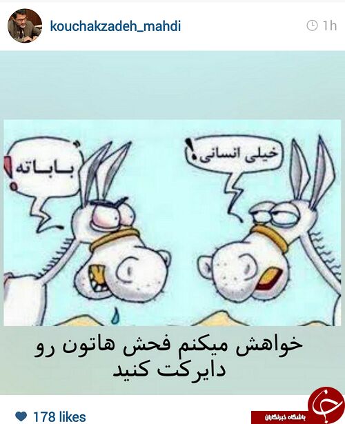 کوچک‌زاده:فحش‌هاتون رو دایرکت کنید