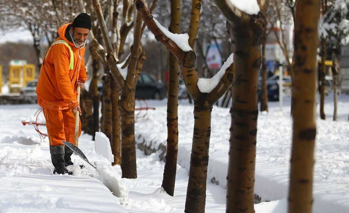 بارش شدید برف در بجنورد‎/تصاویر 