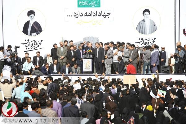 استقبال از قالیباف در لرستان /تصاویر