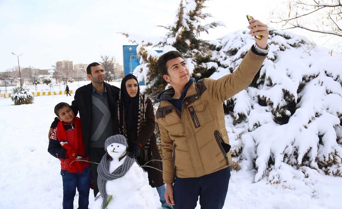 بارش شدید برف در بجنورد‎/تصاویر 