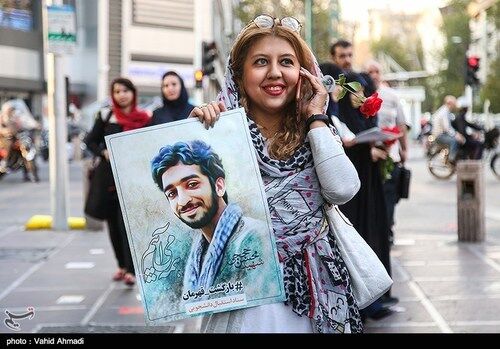 مراسم استقبال از شهید حججی در تهران/عکس