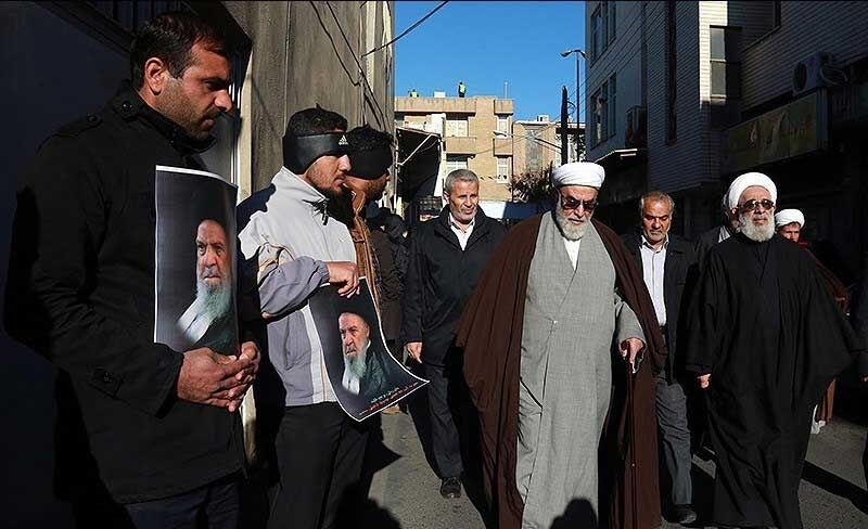 تشییع پیکر آیت الله موسوی اردبیلی/تصاویر