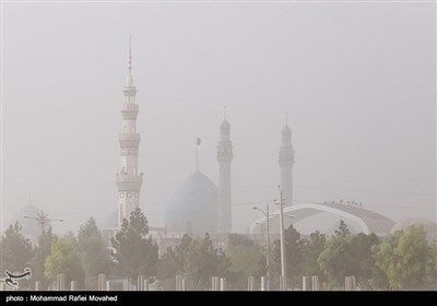 تصاویری از گرد و خاک در قم