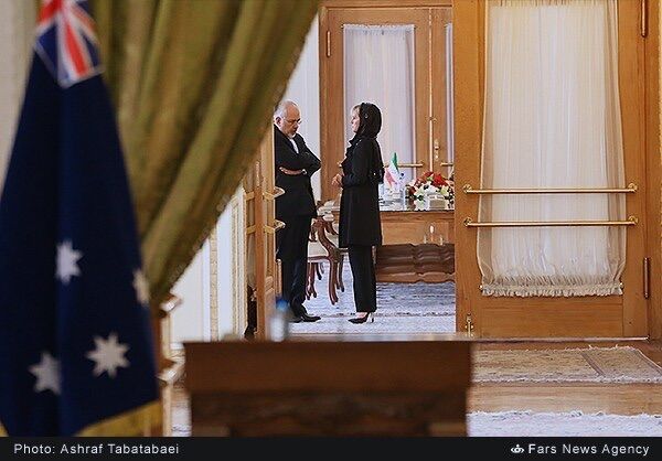نشست‎خبری‎وزرای‎خارجه ‎ایران و استرالیا