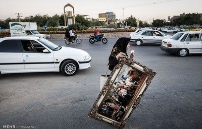 بازار شلوغ افغان ها در مشهد/تصاویر