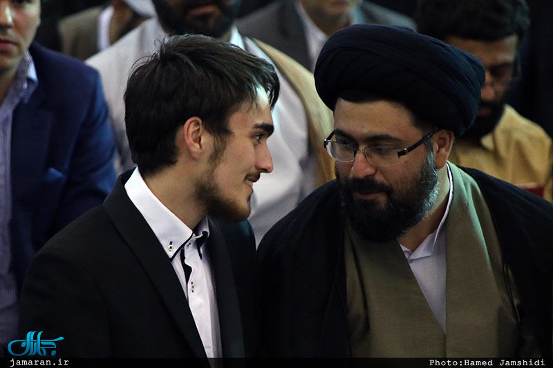 سیداحمد خمینی درکنار عمویش/عکس