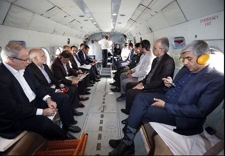 بالگرد وزیرراه زمین گیر شد+تصاویر