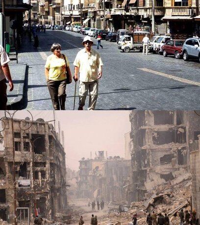 چگونه شهر حلب نابود شد+عکس