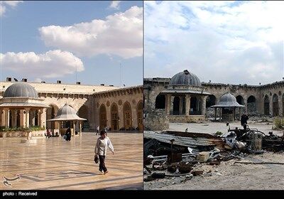 شهر حلب قبل و پس از جنگ/تصاویر