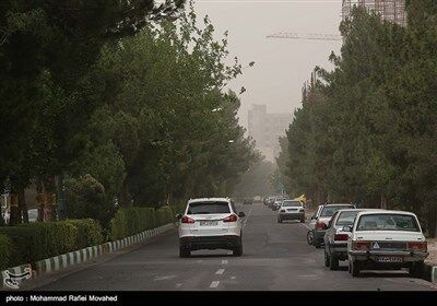 تصاویری از گرد و خاک در قم