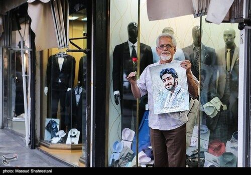 مراسم استقبال از شهید حججی در تهران/عکس