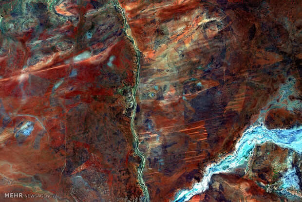 تصاویر ماهواره ای از سطح زمین