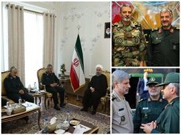 دیدارهای معنادار دولتمردان و فرماندهان نظامی