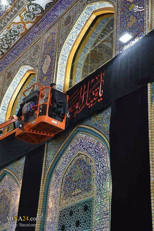سیاه پوش شدن حرم امام حسین(ع) /تصاویر
