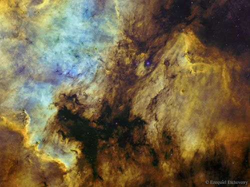 آمریکای شمالی و سحابی پلیکان/عکس