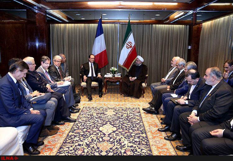 روحانی و اولاند دیدار کردند