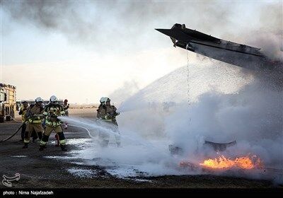 تصاویری از مانور فرودگاهی در مشهد