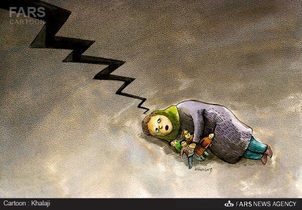 زلزله در کمین تهران /کاریکاتور