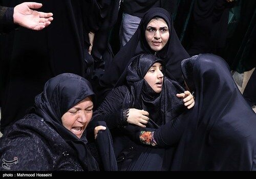 تصاویروداع باپیکر۴شهیدحادثه‌تروریستی‌مجلس