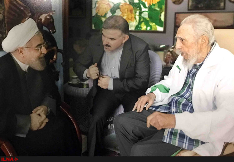 دیدار روحانی و فیدل کاسترو/ تصاویر