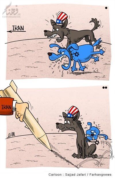 قدرت موشکی ایران /کاریکاتور