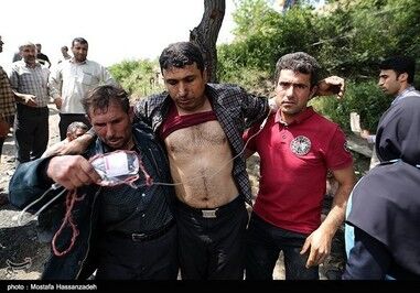 گزارش تصویری از حواشی حادثه معدن