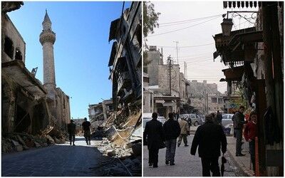 حلب؛ قبل و بعد از جنگ/تصاویر