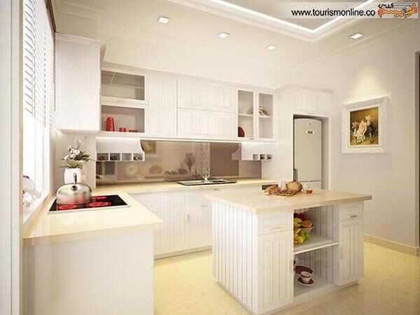 آشپزخانه های یکپارچه سفید/عکس