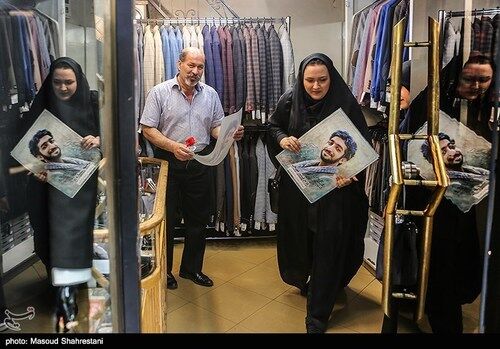 مراسم استقبال از شهید حججی در تهران/عکس