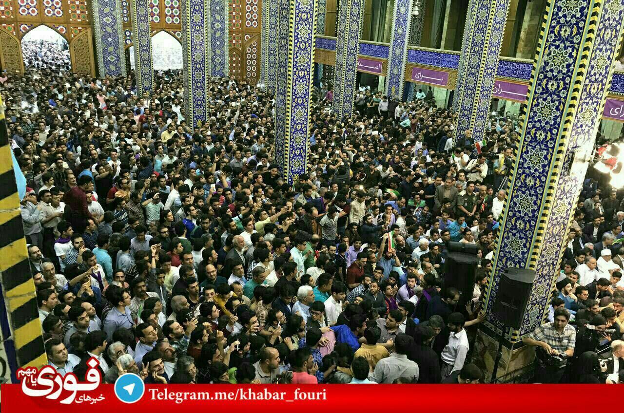 تصویر استقبال از روحانی در یزد