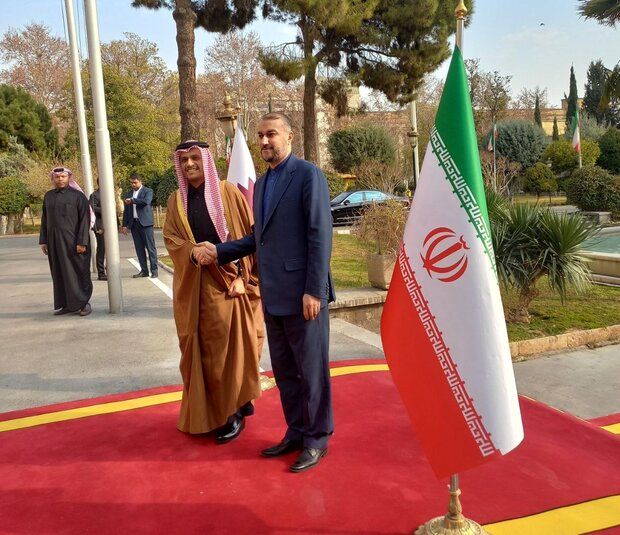 دیدار وزرای خارجه ایران و قطر در تهران